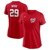 James Wood Washington Nationals Nike Women's Cooperstown Collection Fuse Name & Number T-Shirt - Red T-shirts