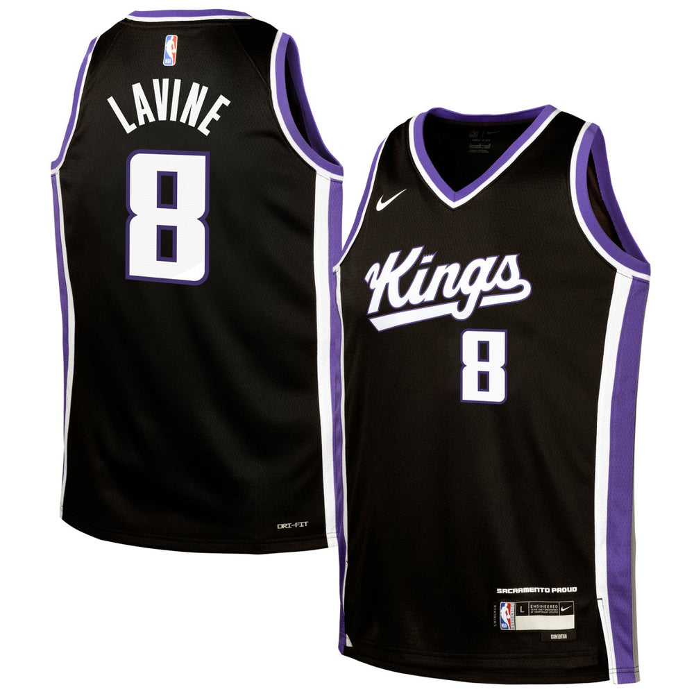 NBA Zach LaVine Sacramento Kings Youth Swingman Jersey - Icon Edition - Black