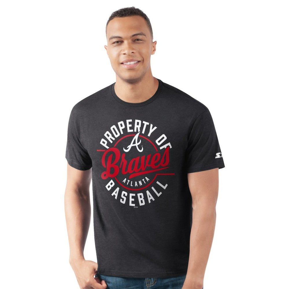 Atlanta Braves Starter Prime Time Property Of T-Shirt - Navy T-shirts