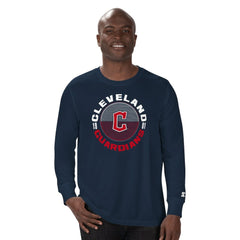 Cleveland Guardians Starter Halftime Long Sleeve T-Shirt - Navy T-shirts