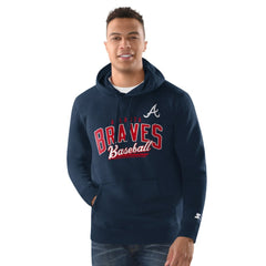 Atlanta Braves Starter Classic Pullover Hoodie - Navy Hoodies