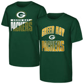 Green Bay Packers Outerstuff Youth Never Quit 2-Pack T-Shirt Set Green