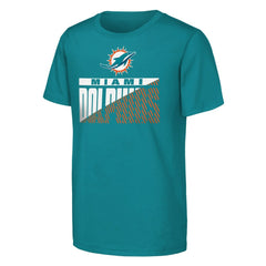 Miami Dolphins Outerstuff Youth Never Quit 2-Pack T-Shirt Set Aqua