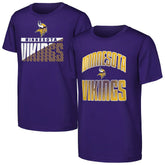Minnesota Vikings Outerstuff Youth Never Quit 2-Pack T-Shirt Set Purple