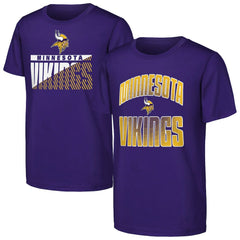 Minnesota Vikings Outerstuff Youth Never Quit 2-Pack T-Shirt Set Purple