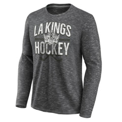 NHL Los Angeles Kings Fanatics Logo Long Sleeve T-Shirt - Charcoal
