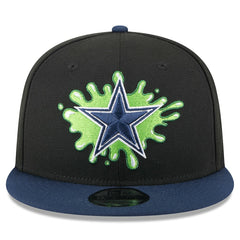 Dallas Cowboys New Era Nickelodeon Slime 9FIFTY Snapback Hat Black/Navy