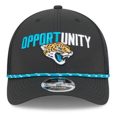 Jacksonville Jaguars New Era 2025 Inspire Change 9FORTY M-Crown Adjustable Hat Black