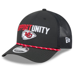 Kansas City Chiefs New Era 2025 Inspire Change 9FORTY M-Crown Adjustable Hat Black
