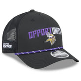 Minnesota Vikings New Era 2025 Inspire Change 9FORTY M-Crown Adjustable Hat Black