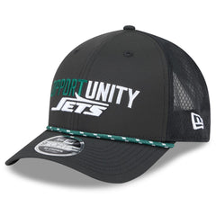 New York Jets New Era 2025 Inspire Change 9FORTY M-Crown Adjustable Hat Black
