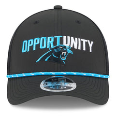 Carolina Panthers New Era 2025 Inspire Change 9FORTY M-Crown Adjustable Hat Black