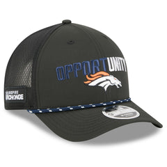 Denver Broncos New Era 2025 Inspire Change 9FORTY M-Crown Adjustable Hat Black