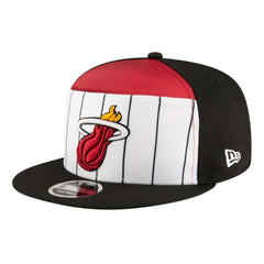 Miami Heat Youth 2025 NBA Tip Off Split Panel 9FIFTY Snapback Hat White/Black