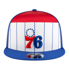 Philadelphia 76ers Youth 2025 NBA Tip Off Split Panel 9FIFTY Snapback Hat White/Blue