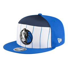 Dallas Mavericks Youth 2025 NBA Tip Off Split Panel 9FIFTY Snapback Hat White/Blue