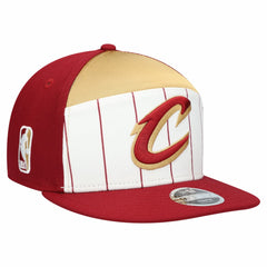 Cleveland Cavaliers Youth 2025 NBA Tip Off Split Panel 9FIFTY Snapback Hat White/Wine