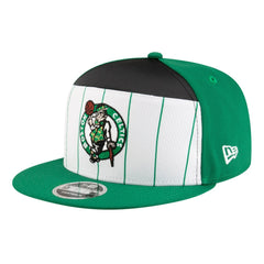 Boston Celtics Youth 2025 NBA Tip Off Split Panel 9FIFTY Snapback Hat White/Kelly Green