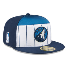 Minnesota Timberwolves 2025 NBA Tip Off Split Panel 59FIFTY Fitted Hat White/Navy