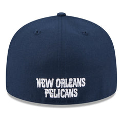 New Orleans Pelicans 2025 NBA Tip Off Split Panel 59FIFTY Fitted Hat White/Navy