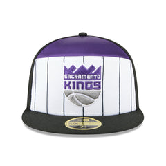 Sacramento Kings 2025 NBA Tip Off Split Panel 59FIFTY Fitted Hat White/Black