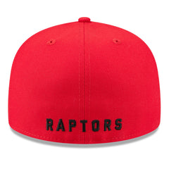 Toronto Raptors 2025 NBA Tip Off Split Panel 59FIFTY Fitted Hat White/Red