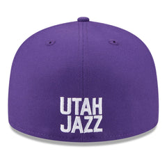 Utah Jazz 2025 NBA Tip Off Split Panel 59FIFTY Fitted Hat White/Purple