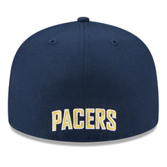 Indiana Pacers 2025 NBA Tip Off Split Panel 59FIFTY Fitted Hat White/Navy