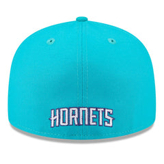 Charlotte Hornets 2025 NBA Tip Off Split Panel 59FIFTY Fitted Hat White/Teal