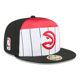 Atlanta Hawks 2025 NBA Tip Off Split Panel 59FIFTY Fitted Hat White/Black