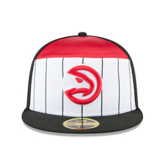 Atlanta Hawks 2025 NBA Tip Off Split Panel 59FIFTY Fitted Hat White/Black