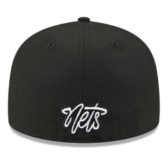 Brooklyn Nets 2025 NBA Tip Off Split Panel 59FIFTY Fitted Hat White/Black