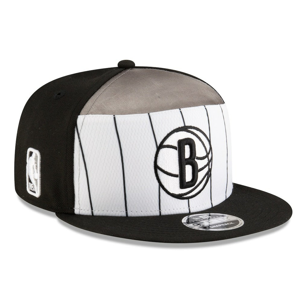 Brooklyn Nets 2025 NBA Tip Off Split Panel 9FIFTY Snapback Hat White/Black