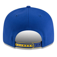 Golden State Warriors 2025 NBA Tip Off Split Panel 9FIFTY Snapback Hat White/Royal