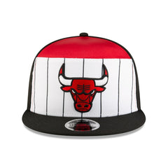 Chicago Bulls 2025 NBA Tip Off Split Panel 9FIFTY Snapback Hat White/Black
