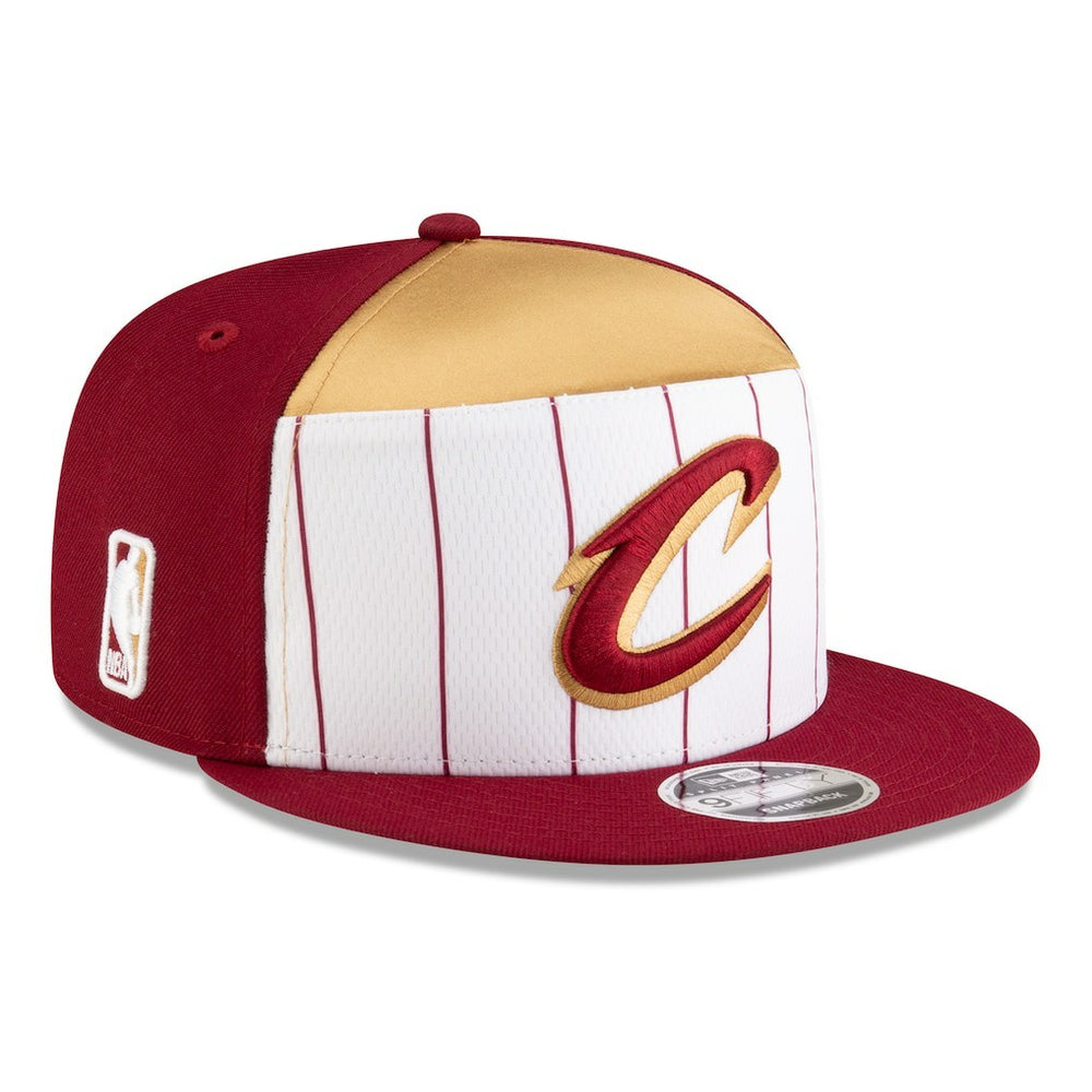 Cleveland Cavaliers 2025 NBA Tip Off Split Panel 9FIFTY Snapback Hat White/Wine