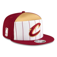 Cleveland Cavaliers 2025 NBA Tip Off Split Panel 9FIFTY Snapback Hat White/Wine