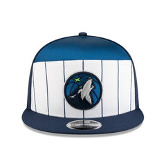 Minnesota Timberwolves 2025 NBA Tip Off Split Panel 9FIFTY Snapback Hat White/Navy