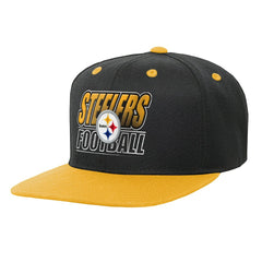 Pittsburgh Steelers Outerstuff Youth Team Gradient Deadstock Snapback Hat Black