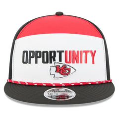 Kansas City Chiefs New Era 2025 Inspire Change Split Panel 9FIFTY Snapback Hat White/Black