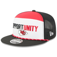 Kansas City Chiefs New Era 2025 Inspire Change Split Panel 9FIFTY Snapback Hat White/Black