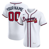 MLB Atlanta Braves Nike Home Elite Custom Jersey - White