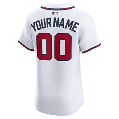 MLB Atlanta Braves Nike Home Elite Custom Jersey - White