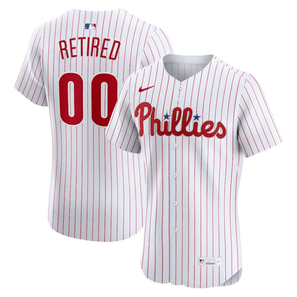 MLB Philadelphia Phillies Nike Home Elite Pick-A-Player Retired Roster Jersey - White