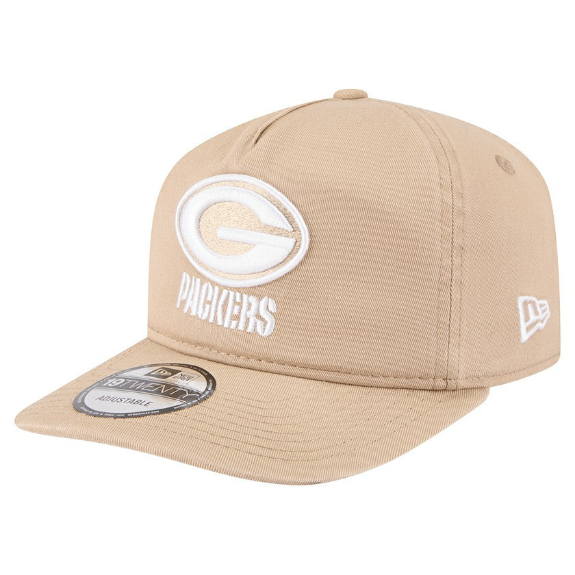 Green Bay Packers New Era 19TWENTY Adjustable Hat Tan