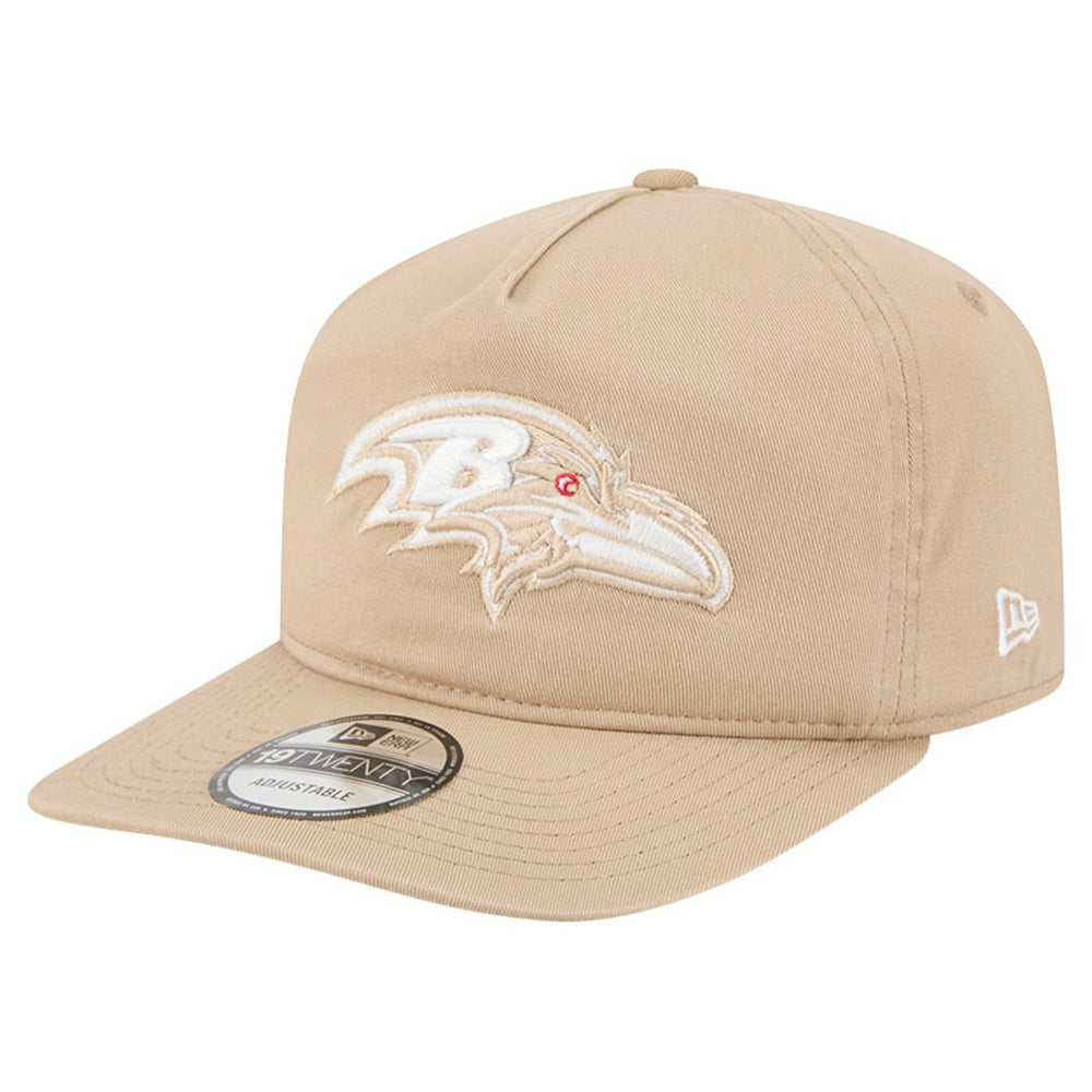 Baltimore Ravens New Era 19TWENTY Adjustable Hat Tan