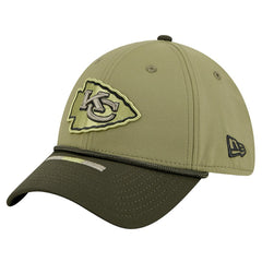 Kansas City Chiefs New Era 2025 Salute to Service 39THIRTY Flex Hat Green