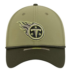 Tennessee Titans New Era 2025 Salute to Service 39THIRTY Flex Hat Green