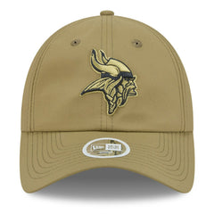 Minnesota Vikings New Era Women's 2025 Salute to Service Pony Tail Adjustable Hat Green
