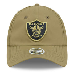 Las Vegas Raiders New Era Women's 2025 Salute to Service Pony Tail Adjustable Hat Green